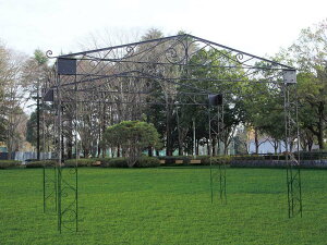 マウンテンパーゴラDX(38620)※別途送料(ジャービス商事)エクステリア ガーデンアーチ 藤棚 ガーデニング 園芸 庭造り アイアン