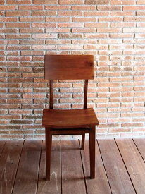 スタンダードチェア 四角（40704）（ジャービス商事）ファニチャー　家具　チェアー　イス　椅子　インテリア　室内向き　チーク　木製