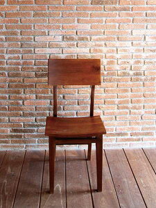 スタンダードチェア 四角(40704)(ジャービス商事)ファニチャー 家具 チェアー イス 椅子 インテリア 室内向き チーク 木製