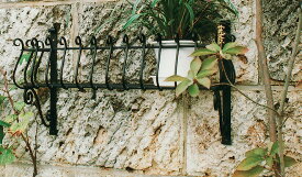 フラワーバルコニー N-10-4540型（35306）（ジャービス商事）エクステリア　ガーデン用品　ガーデニング用品　ウォールデコレーション　フラワーラック　園芸　アイアン