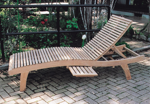 ESラウンジ（27102）（ジャービス商事）ガーデンファニチャー ガーデン家具 ガーデンチェア 椅子 イス リクライニング チーク 木製 チェア