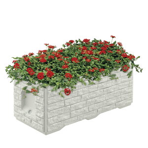 リッチェル タウンプランターWS 100型 石積  (*4t車以外での配送不可*1Fエントランス渡し)