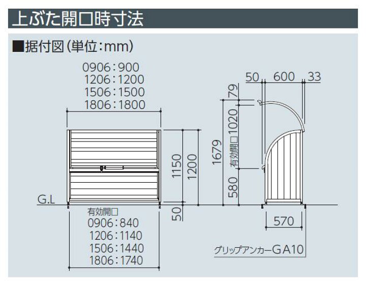 楽天市場】ゴミ収集庫 ダストピットLタイプ DPLA-1806（ヨドコウ 