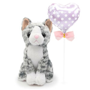 ぬいぐるみ 「プレミアムキャット」 (電報なし) 送料無料 ハチワレ 猫 ねこ お祝い ギフト お祝い ギフト プレゼント ラッピング対応 バルーン 電報 文例 メッセージ 結婚祝い 誕生日 プレゼ