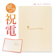 祝電 お祝い電報　紙素材カード ｢スノーブライト」 送料無料 電報 祝電 文例 メッセージ 結婚式 結婚祝…