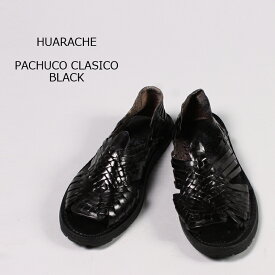 HUARACHE (ワラチ) PACHUCO CLASICO - BLACK ワラチサンダル レザーサンダル メンズ