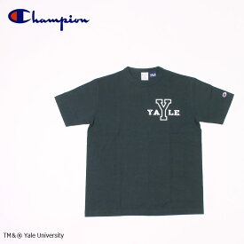 CHAMPION (チャンピオン) T-1011 S/S US PRINT T-SHIRT YALE - NAVY プリントTシャツ メンズ
