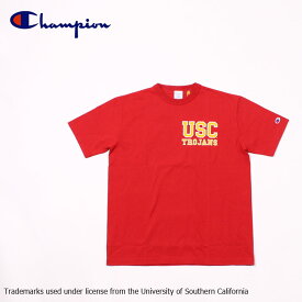 CHAMPION (チャンピオン) T-1011 S/S US PRINT T-SHIRT USC - CARDINAL プリントTシャツ メンズ