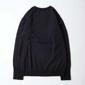 ANDERSEN ANDERSEN (アンデルセン アンデルセン) MARINE CREW NECK 12GG - BLACK