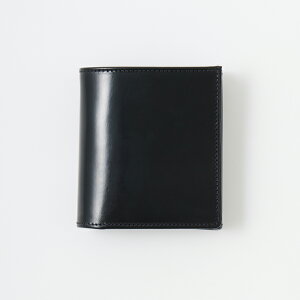 BEORMA LEATHER COMPANY (�x�I�[�}���U�[�J���p�j�[) BRIDLE LEATHER COMPACT WALLET - BLACK �u���C�h�����U�[ �R���p�N�g�E�H���b�g ���z