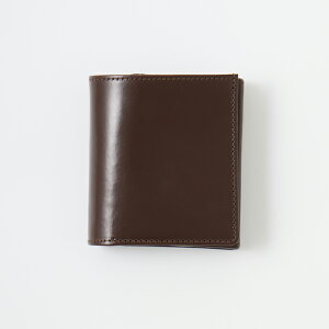 BEORMA LEATHER COMPANY (�x�I�[�}���U�[�J���p�j�[) BRIDLE LEATHER COMPACT WALLET - DARK BROWN �u���C�h�����U�[ �R���p�N�g�E�H���b�g ���z
