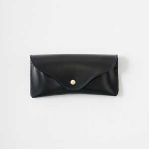 BEORMA LEATHER COMPANY (xI[}U[Jpj[) BRIDLE LEATHER SPECTACLE CASE - BLACK uChU[ KlP[X