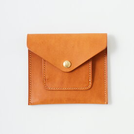 BEORMA LEATHER COMPANY (ベオーマレザーカンパニー) BADALASSI LEATHER SIMPLE WALLET - TAN バダラッシレザー ポーチ型ウォレット