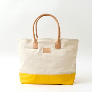 HERITAGE LEATHER (�w���e�C�W���U�[) CANVAS BOTTOM DAY TOTE - NATURAL YELLOW �g�[�g�o�b�O �����Y