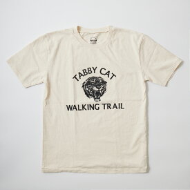 MIXTA (ミクスタ) S/S PRINT TEE TABBY CAT - NATURAL アメリカ製 Tシャツ メンズ レディース