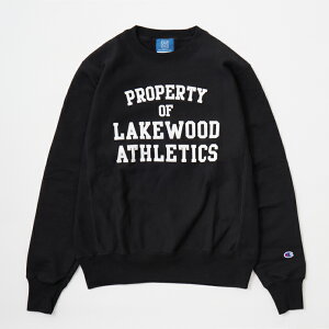 CALIFOLKS (JtH[NX) CHAMPION REVERSE WEAVE CREW NECK SWEAT - BLACK_LAKEWOOD XEFbg g[i[ Y