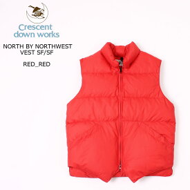 CRESCENT DOWN WORKS (クレセントダウンワークス) NORTH BY NORTHWEST VEST SF_SF - RED_RED