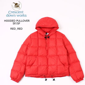 CRESCENT DOWN WORKS (クレセントダウンワークス) HOODED PULLOVER STREAKFREE/STREAKFREE - RED_RED
