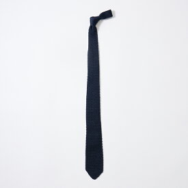 D.C. WHITE (ディーシーホワイト) ARROW KNIT TIE - NAVY ネクタイ メンズ