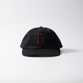 FELCO (フェルコ) TWILL BB CAP w/F EMBROIDERY - BLACK_F RED_BLACK_EMB ベースボールキャップ メンズ レディース