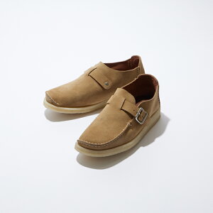 PADMORE&BARNS (phAAho[Y) ONE PIECE MONK SUEDE - LIGHT BEIGE SUEDE JVV[Y Y