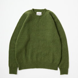 JAMIESON'S (ジャミーソンズ) PLAIN SADDLE SHOULDER CREW NECK - 815 IVY クルーネック ニット セーター メンズ