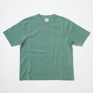 FELCO (�t�F���R) S/S BINDER NECK POCKET TEE 7oz 16SINGLE RUFFY JERSEY - PG GREEN T�V���c �����Y