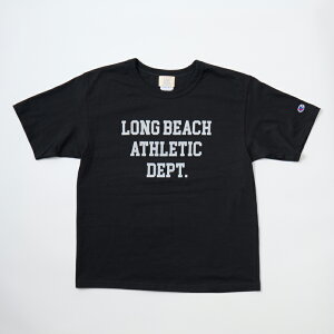 CALIFOLKS (JtH[NX) CHAMPION HERITAGE T LONG BEACH ATHLETIC - BLACK vg TVc Y