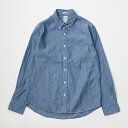 KEATON CHASE USA (キートンチェイスUSA) L/S CLASSIC FIT FULLOPEN BD SHIRT 5oz INDIGO CHAMBRAY - BLUE シャンブレーシャツ メンズ