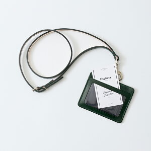 BEORMA LEATHER COMPANY (�x�I�[�}���U�[�J���p�j�[) BRIDLE LEATHER ID CARD HOLDER - GREEN �u���C�h�����U�[ ID �J�[�h�z���_�[