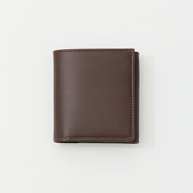 BEORMA LEATHER COMPANY (ベオーマレザーカンパニー) CHELSEA LEATHER COMPACT WALLET - ESPRESSO_BLUE チェルシーレザー コンパクトウォレット 財布