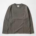 FELCO (フェルコ) L/S BINDER NECK CREW POCKET T 7oz 18 SINGLE JERSEY - CHARCOAL ロンT メンズ