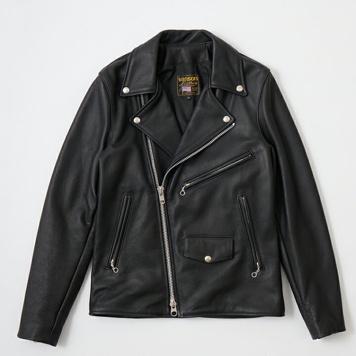 楽天市場】VANSON (バンソン) C2-SLIM FITTED SOFT COW LEATHER 
