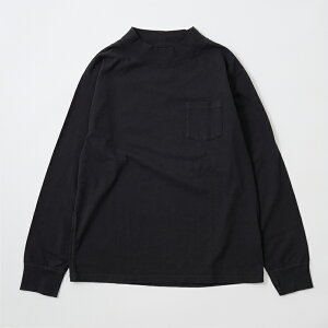 FELCO (�t�F���R) L/S MOCK NECK POCKET T 7oz 18 SINGLE JERSEY - BLACK ����T �����Y
