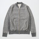 【楽天スーパーセール 期間限定値下げ】FELCO (フェルコ) 16oz TERRY ZIP BASEBALL NECK W/SLASH POCKET - TWISTED CHAROAL スウェット スタジャン メンズ’