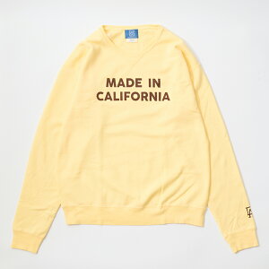 CALIFOLKS (JtH[NX) MADE IN CALIFORNIA COMFORT WASH CREW NECK SWEAT SHIRT - YELLOW XEFbg g[i[ Y