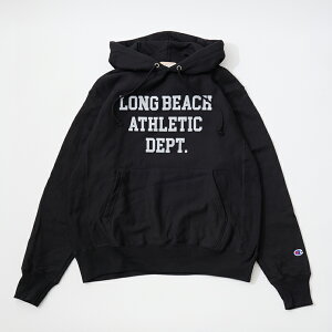 CALIFOLKS (JtH[NX) CHAMPION REVERSE WEAVE CREW NECK SWEAT LONG BEACH - BLACK XEFbg vI[o[p[J[ Y
