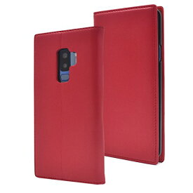 送料無料 Galaxy S9+ ケース 赤 本革 羊革 レッド レザー おしゃれ 手帳型 シンプル 手帳 革 ギャラクシー おすすめ ホワイトデー