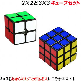 キューブ 2×2 セット 3×3 二種セット 練習 なめらか 遊びやすい お子様と一緒に遊べる 知育玩具 大人も 頭の体操 人気 一度あきらめた人にも おすすめ 2個セット 2×2から始めよう 知育 親子で遊べる 集中力 だんだんできるようになる 孫 誕生日