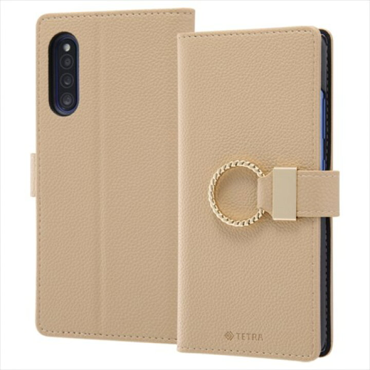 楽天市場 Galaxy 1 ケース 手帳型 レザー リング付 モカ ストラップ付 スタンド機能 カードポケット ストラップホール Tetra 茶色系 おすすめ 安心 ポリカーボネイト マグネット サムスン Samsung イングレム 送料無料 快適 エクスプレスジャパン