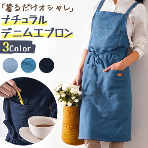 エプロン レディース メンズ ユニセックス デニムエプロン ポケット付き シンプル オシャレ 母の日 エプロン おしゃれ 保育士 かわいい 大きいサイズ 北欧 カフェ 保育士 ワンピース メンズ