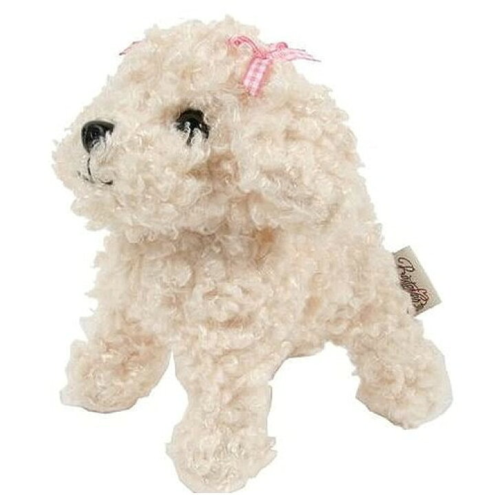 楽天市場 トイプードル ぬいぐるみ プレミアムパピー 犬 犬雑貨 犬のぬいぐるみホワイトプードル 人気可愛い おすすめ プレゼント 人気 かわいい ギフト エクスプレスジャパン