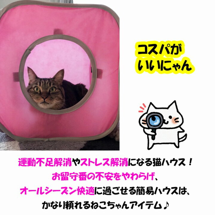 楽天市場 キャットハウス トンネル 猫 折り畳み ストレス発散 猫ハウス ねこ 遊べる 連結 コンパクト 持ち運び可能 ネコちゃん 喜ぶ おもちゃ 猫グッズ 人気 たためる 室内 屋外 おしゃれ 簡単 つなげる ネコ 楽しい 猫ハウス キャット 猫の家 屋内 室内 楽しむ おすすめ