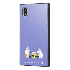 Xperia Ace III ケース ムーミン 耐衝撃ハイブリッドケース KAKU treat_親子 可愛い かわいい スクエア 四角 おしゃれ キャラ シンプル キャラクター TPU ストラップ かっこいい おすすめ 安心 衝撃吸収 ポリカーボネイト