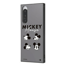 ＼全商品ポイント5倍／ スマホケース Xperia 5 IV ディズニー KAKU ミッキーマウス_フェイス ストラップホール 画面保護 シンプル スマホカバー 割れにくい カメラ保護 四角 sony ソニー エクスペリア ファイブ マークフォー かわいい キャラ おしゃれ 耐衝撃 カバー