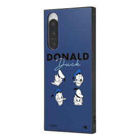 ＼全商品ポイント5倍／ スマホケース Xperia 5 IV ディズニー KAKU ドナルドダック_フェイス ストラップホール 画面保護 シンプル スマホカバー 四角 sony ソニー エクスペリア ファイブ マークフォー 割れにくい カメラ保護 かわいい キャラ おしゃれ 耐衝撃 カバー