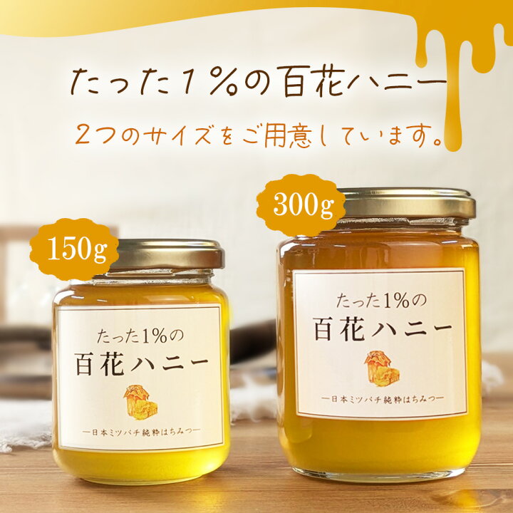 楽天市場】はちみつ 国産 非加熱 純粋 日本ミツバチ 百花ハニー 
