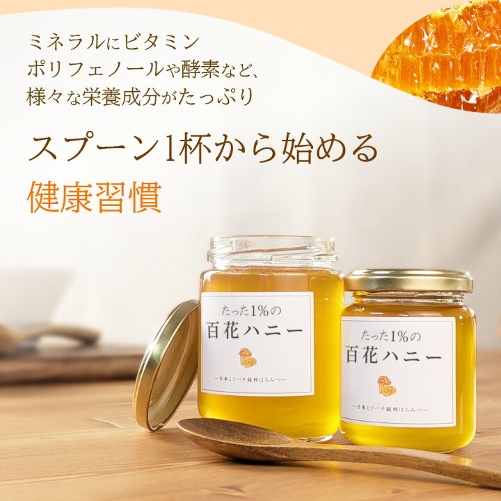 楽天市場】はちみつ 国産 非加熱 純粋 日本ミツバチ 百花ハニー 