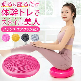 ＼今だけポイント10倍／ バランスクッション バランスディスク 体幹 体幹強化 姿勢矯正 ダイエット エクササイズ ヨガ ピラティス リハビリ フィットネス ながら運動 空気入れ付き 椅子 在宅ワーク 健康グッズ シェイプアップ 腰痛対策
