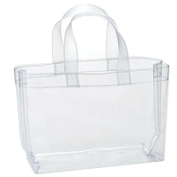 楽天市場】＼全商品ポイント5倍／ トートバッグ Sサイズ 透明ビニール 